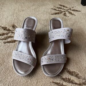 Impo Women's Silver Embellished Sandals